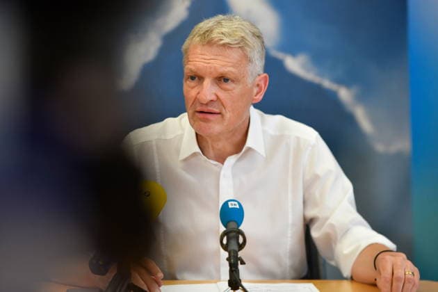 The Saarland State Press Conference of the Saarland political parties took place on Monday, August 10, 2026, at the Saarland State Parliament in Saarbrücken. Pictured is Stephan Toscani, CDU parliamentary group leader. bub