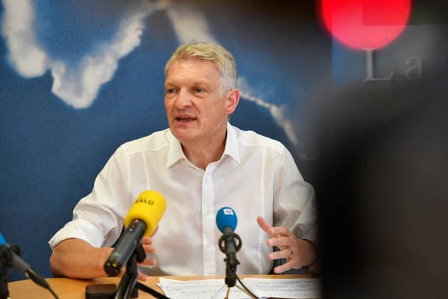 The Saarland State Press Conference of the Saarland political parties took place on Monday, August 10, 2026, at the Saarland State Parliament in Saarbrücken. Pictured is Stephan Toscani, CDU parliamentary group leader. bub