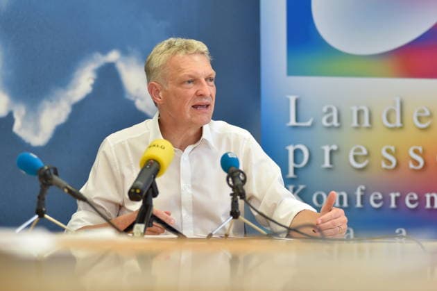 The Saarland State Press Conference of the Saarland political parties took place on Monday, August 10, 2026, at the Saarland State Parliament in Saarbrücken. Pictured is Stephan Toscani, CDU parliamentary group leader. bub