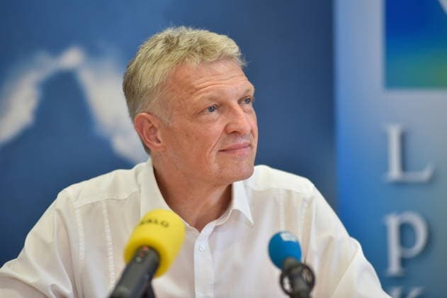 The Saarland State Press Conference of the Saarland political parties took place on Monday, August 10, 2026, at the Saarland State Parliament in Saarbrücken. Pictured is Stephan Toscani, CDU parliamentary group leader. bub