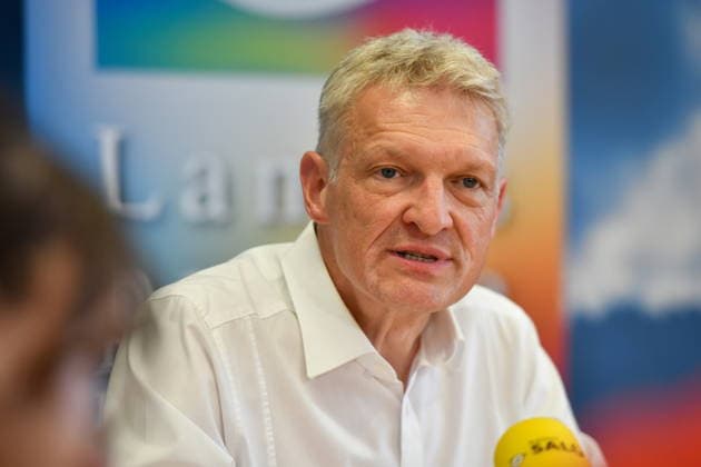 The Saarland State Press Conference of the Saarland political parties took place on Monday, August 10, 2026, at the Saarland State Parliament in Saarbrücken. Pictured is Stephan Toscani, CDU parliamentary group leader. bub