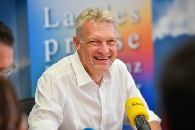 The Saarland State Press Conference of the Saarland political parties took place on Monday, August 10, 2026, at the Saarland State Parliament in Saarbrücken. Pictured is Stephan Toscani, CDU parliamentary group leader. bub