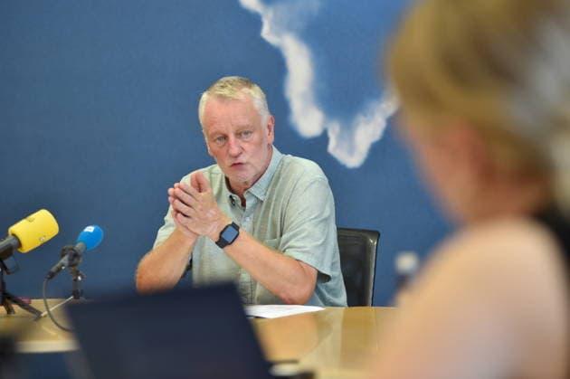 The Saarland State Press Conference of the Saarland political parties took place on Monday, August 10, 2026, at the Saarland State Parliament in Saarbrücken. Pictured: Ulrich Commercon, SPD parliamentary group leader. bub