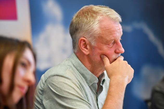 The Saarland State Press Conference of the Saarland political parties took place on Monday, August 10, 2026, at the Saarland State Parliament in Saarbrücken. Pictured: Ulrich Commercon, SPD parliamentary group leader. bub