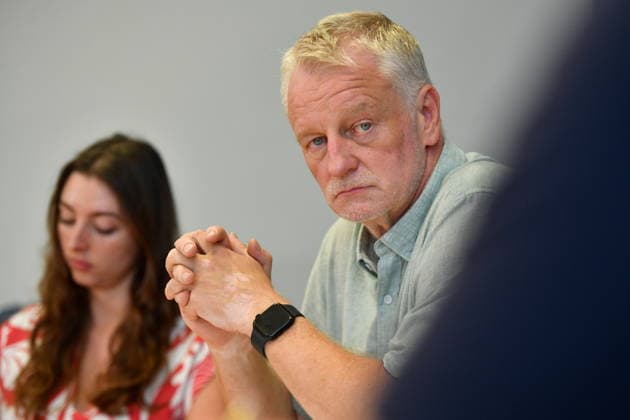 The Saarland State Press Conference of the Saarland political parties took place on Monday, August 10, 2026, at the Saarland State Parliament in Saarbrücken. Pictured: Ulrich Commercon, SPD parliamentary group leader. bub