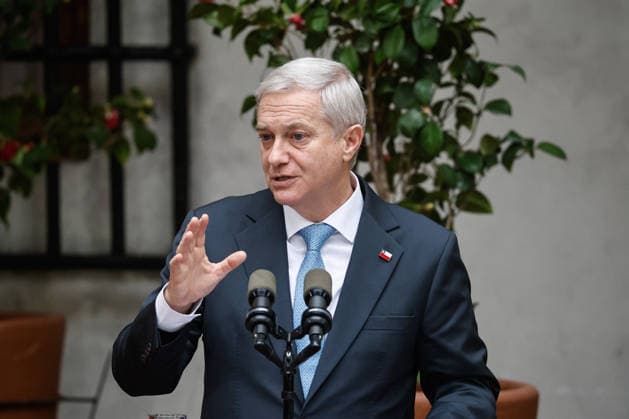 Santiago, August 10, 2026: President of the Republic José Antonio Kast presides over the signing of the constitutional reform bill as part of his Agenda Against Organized Crime and Terrorism (ACOT). Diego Martin Aton, Chile; Aton 1179542 jpeg  Copyright: DIEGOxMARTIN ATONxCHILE