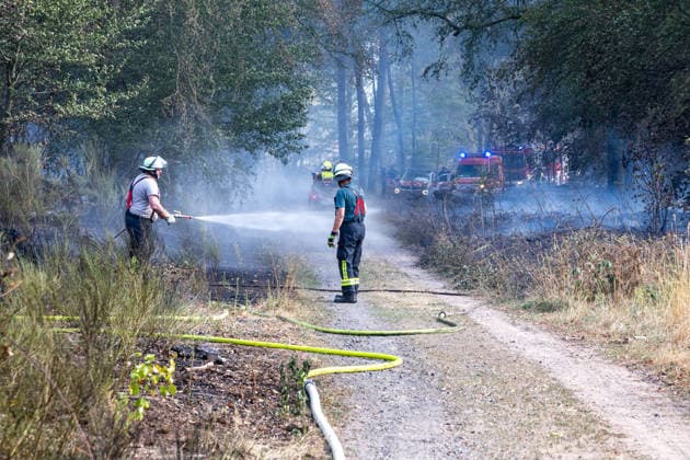 Four fires are raging in the