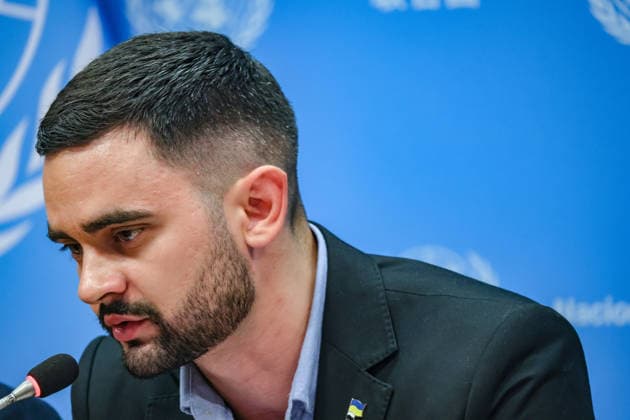 August 10, 2026, New York, New York, United States: KHUAN LEYVA GARSIYA, a former Ukrainian prisoner of war and defender of Mariupolâ€⠢s Azovstal steelworks, speaks to reporters during a press briefing following his testimony at a UN Security Council Arria-formula meeting at UNHQ. GARSIYA, who spent more than three years in Russian captivity, described severe detention conditions, including torture, beatings and psychological abuse. He also said that his Cuban heritage subjected him to additional discrimination and abuse during his captivity because of Cubaâ€⠢s political alignment with Russia. New York United States - ZUMAo116 20260810_znp_o116_005 Copyright: xBiancaxOterox