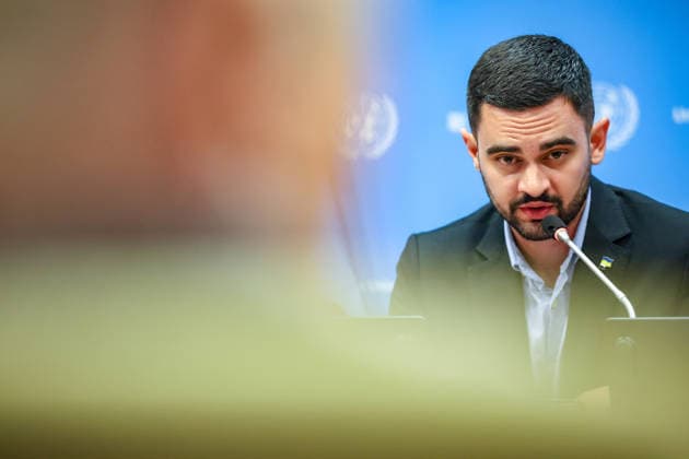 August 10, 2026, New York, New York, United States: KHUAN LEYVA GARSIYA, a former Ukrainian prisoner of war and defender of Mariupolâ€⠢s Azovstal steelworks, speaks to reporters during a press briefing following his testimony at a UN Security Council Arria-formula meeting at UNHQ. GARSIYA, who spent more than three years in Russian captivity, described severe detention conditions, including torture, beatings and psychological abuse. He also said that his Cuban heritage subjected him to additional discrimination and abuse during his captivity because of Cubaâ€⠢s political alignment with Russia. New York United States - ZUMAo116 20260810_znp_o116_006 Copyright: xBiancaxOterox