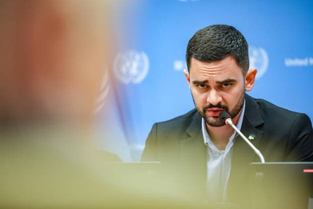 August 10, 2026, New York, New York, United States: KHUAN LEYVA GARSIYA, a former Ukrainian prisoner of war and defender of Mariupolâ€⠢s Azovstal steelworks, speaks to reporters during a press briefing following his testimony at a UN Security Council Arria-formula meeting at UNHQ. GARSIYA, who spent more than three years in Russian captivity, described severe detention conditions, including torture, beatings and psychological abuse. He also said that his Cuban heritage subjected him to additional discrimination and abuse during his captivity because of Cubaâ€⠢s political alignment with Russia. New York United States - ZUMAo116 20260810_znp_o116_010 Copyright: xBiancaxOterox
