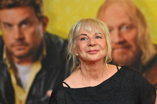 Rita FALK, Author; Single Image, Cropped Single Motif, Portrait; World Premiere of *STECKERLFISCHFIASKO* on August 10, 20226, at the Mathaeser Kino in Munich; Red Carpet