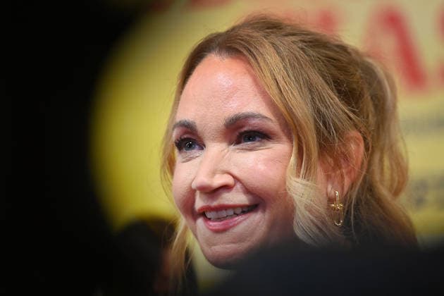 Lisa Maria POTTHOFF, actress; single image, cropped close-up, portrait; World Premiere of *STECKERLFISCHFIASKO* on August 10, 2022, at the Mathaeser Kino in Munich; Red Carpet