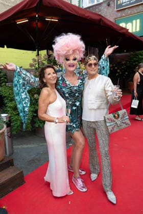 Claudia Obert, Olivia Jones, and Julian F. M. Stöckel at KATJA™ S LUCKY NUMBER 30: KATJA KRASAVICE CELEBRATES HER 30TH BIRTHDAY at Ballhaus Berlin in Berlin on August 10, 2026