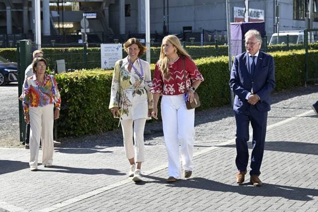 Princess Amalia At Opening Of FEI World Championships - Aachen Princess Amalia of the Netherlands attends the opening of the 2026 FEI World Championships in Aachen, Germany on August 11, 2026. The FEI World Championships is a global equestrian event where world titles are contested in dressage, eventing, driving, para-dressage, show jumping, and vaulting, held at Allianz Park. Photo by Patrick van Emst NLBeeld ABACAPRESS.COM Aken Netherlands  Copyright: xBrunoxPress ABACAx