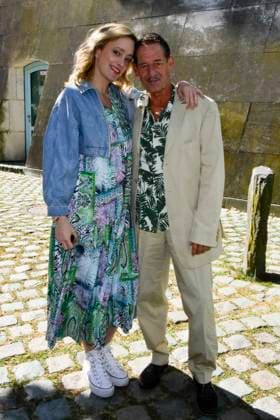 ABB RICHTER: Judith Richter and Max Tidof, the actors, appeared as guests on the ZDF TV show *Volle Kanne* in front of the ZDF studio in Düsseldorf on August 11, 2026, in North Rhine-Westphalia, Germany