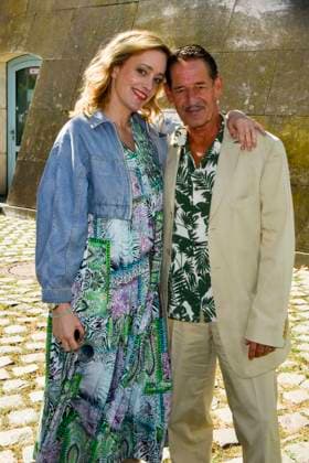 ABB RICHTER: Judith Richter and Max Tidof, the actors, appeared as guests on the ZDF TV show *Volle Kanne* in front of the ZDF studio in Düsseldorf on August 11, 2026, in North Rhine-Westphalia, Germany