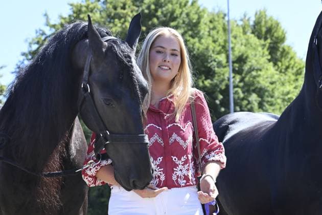 Aken, The Netherlands, 2026-08-11 14:29:22 AACHEN, 11-08-2026, Allianz Park Princess of Orange Princess Amalia attends the opening of the 2026 FEI World Championships in Aachen. The FEI World Championships is a large-scale global equestrian event where world titles are contested in all six equestrian disciplines: dressage, eventing, driving, para-dressage, show jumping, and vaulting. This year, the event is being organized in Aachen, which, like Rotterdam, is known for its Concours Hippique International Officiel (CHIO), and takes place at Allianz Park. PHOTO: NLBeeld Patrick van Emst Credit: NL Beeld Patrick van Emst  Copyright: xx x