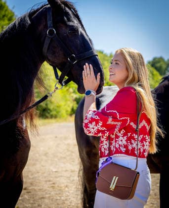 11-08-2026 Germany Princess Amalia attended the opening of the 2026 FEI World Championships in Aachen. The FEI World Championships is a global equestrian event where world titles are contested in dressage, eventing, driving, para-dressage, show jumping, and vaulting, held at Allianz Park. During the opening ceremony, the Royal Stables of Denmark, Great Britain, and the Netherlands presented themselves Â  Copyright: xPPEx