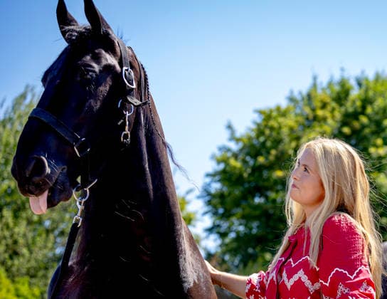 11-08-2026 Germany Princess Amalia attended the opening of the 2026 FEI World Championships in Aachen. The FEI World Championships is a global equestrian event where world titles are contested in dressage, eventing, driving, para-dressage, show jumping, and vaulting, held at Allianz Park. During the opening ceremony, the Royal Stables of Denmark, Great Britain, and the Netherlands presented themselves Â  Copyright: xPPEx