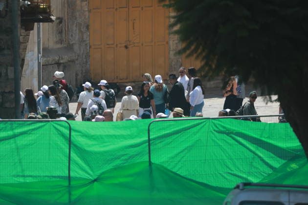 Israeli Forces Restrict Palestinian Movement in Hebron Old City Israeli soldiers deploy in the streets of the Old City of Hebron, in the occupied West Bank, on August 11, 2026, as Israeli forces close several entrances and roads and restrict the movement of Palestinians. The measures coincide with Israeli settlers entering the Old City. Photo by Mamoun Wazwaz apaimages Hebron West Bank Palestinian Territory 110826_Hebron_MW_00(26) Copyright: xapaimagesxMamounxWazwazx xapaimagesx