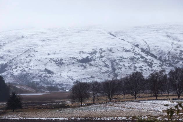 (260811) -- UNDERBERG, Aug. 11, 2026 -- This photo taken on Aug. 11, 2026 shows a view of the snow scenery in Underberg, South Africa. (Photo by Xinhua) SOUTH AFRICA-UNDERBERG-SNOW-SCENERY JamesxBlackmore 