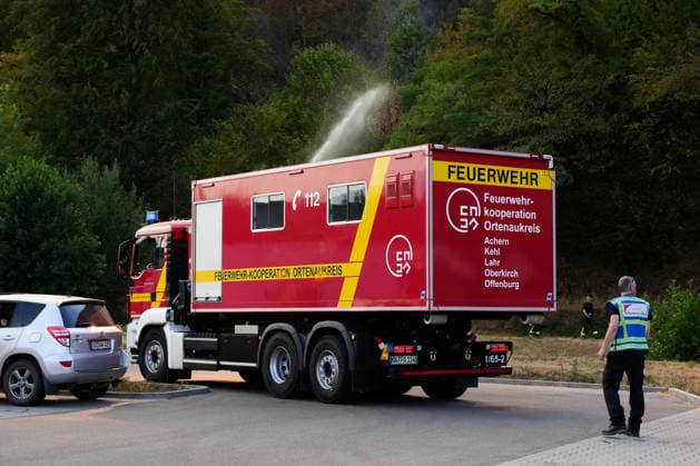 Forest Fire in Zell am Harmersbach, August 11, 2026 Forest Fire in Zell am Harmersbach, August 11, 2026 Ortenaukreis Fire Department Cooperation Zell am Harmersbach Baden-Württemberg Germany Copyright: xBEAUTIFULxSPORTS Boscox