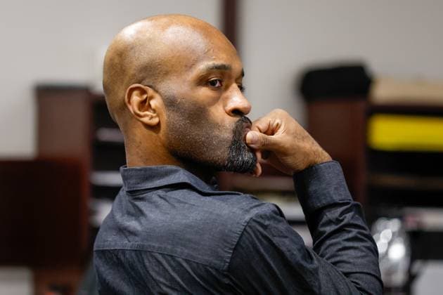 August 11, 2026, Tampa, Florida, USA: Defendant Joseph Killins reacts, as the prosecution performs a direct examination to a witness during his trial inside courtroom 51a of the Hillsborough Courthouse Annex on Tuesday, Aug. 11, 2026, in Tampa. Tampa USA  - ZUMAs70_ 20260811_zan_s70_020 Copyright: xJeffereexWoox