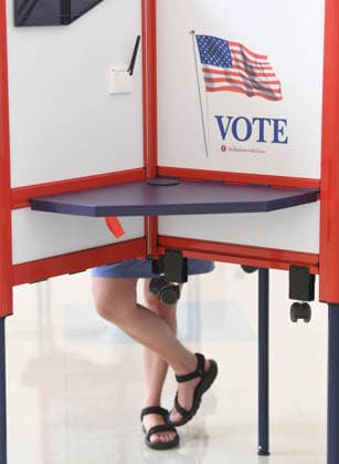 August 11, 2026, Racine, Wisconsin, USA: ALEXANDRIA SCHEER votes at Fratt Elementary School in Racine in the Wisconsin primary election Tuesday August 11, 2026. National focus is on the Democratic gubernatorial primary and on efforts to flip several Republican congressional seats, including that of incumbent Bryan Steil who represents the First Congressional District, including Racine County. Racine USA  - ZUMAh154 20260811_znp_h154_011 Copyright: xMarkxHertzbergx