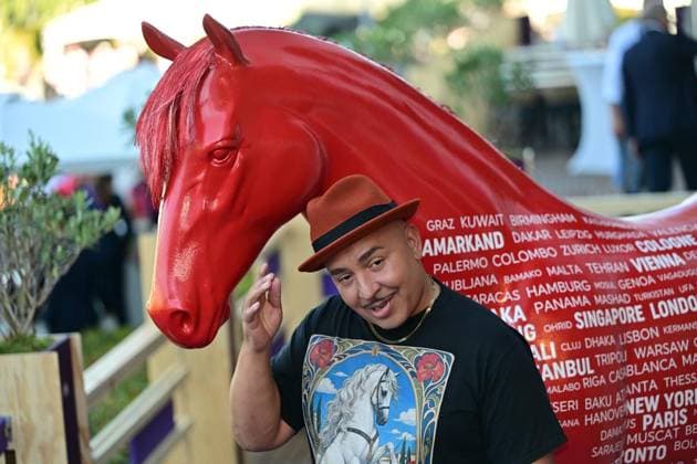 Media Night at the World Equestrian Championships in Aachen ** FOR EDITORIAL USE ONLY ** EDITORIAL USE ONLY ** p The AEI World Championships will kick off on Tuesday, August 11, 2026, at the CHIO Aachen grounds with Media Night and its celebrity guests. Pictured: singer Lou Bega. Germany, North Rhine-Westphalia, Aachen. Copyright KaixKitschenberg Copyright: KaixKitschenberg doc8746iydhb9515ax65d4m ,EDITORIAL USE ONLY Copyright: KaixKitschenberg