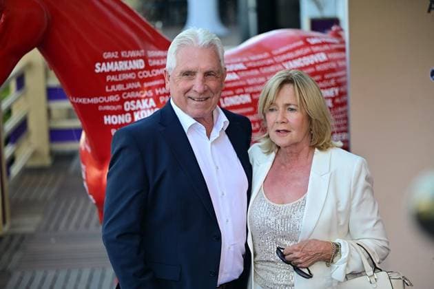 Media Night at the World Equestrian Championships in Aachen ** FOR EDITORIAL USE ONLY ** EDITORIAL USE ONLY ** p The AEI World Championships will kick off on Tuesday, August 11, 2026, at the CHIO Aachen grounds with the Media Night and its celebrity guests. Pictured: Klaus Fischer with his wife. Germany, North Rhine-Westphalia, Aachen. Copyright KaixKitschenberg Copyright: KaixKitschenberg doc8746iujnglib6c1qb75 ,EDITORIAL USE ONLY Copyright: KaixKitschenberg