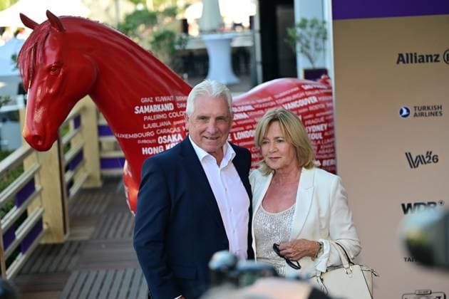 Media Night at the World Equestrian Championships in Aachen ** FOR EDITORIAL USE ONLY ** EDITORIAL USE ONLY ** p The AEI World Championships will kick off on Tuesday, August 11, 2026, at the CHIO Aachen grounds with the Media Night and its celebrity guests. Pictured: Klaus Fischer with his wife. Germany, North Rhine-Westphalia, Aachen. Copyright KaixKitschenberg Copyright: KaixKitschenberg doc8746iuueo3d95pbg8qy ,EDITORIAL USE ONLY Copyright: KaixKitschenberg