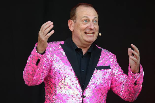 Volker Heißmann and Martin Rassau at the 2026 Seebühnen Festival on the Wilhelminenaue in Bayreuth