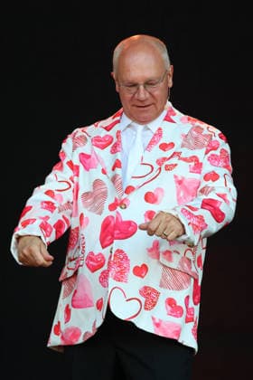 Volker Heißmann and Martin Rassau at the 2026 Seebühnen Festival at the Wilhelminenaue in Bayreuth