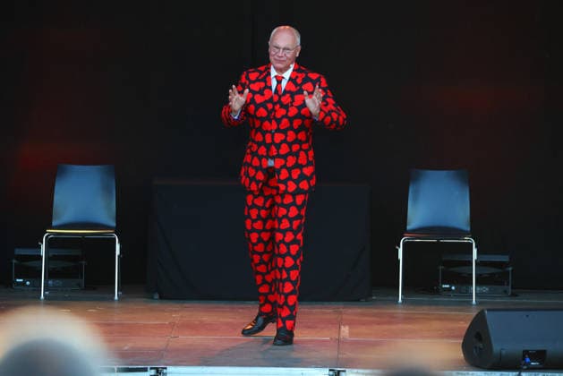 Volker Heißmann and Martin Rassau at the 2026 Seebühnen Festival at the Wilhelminenaue in Bayreuth