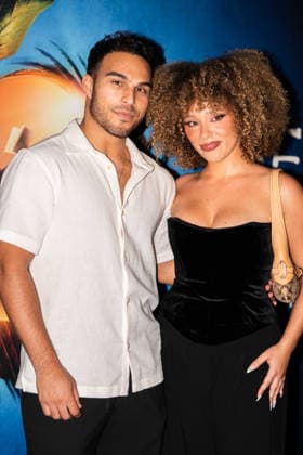 Death Note: The Musical Press Night - VIP Arrivals Aharon Rayner and Honey Joseph attend the press night performance of Death Note: The Musical at The Barbican Theatre on August 11, 2026 in London, England., Credit:Lounis Tiar Avalon United Kingdom, London, Barbican Center  Copyright: xLounisxTiarx xAvalonx 1122399202
