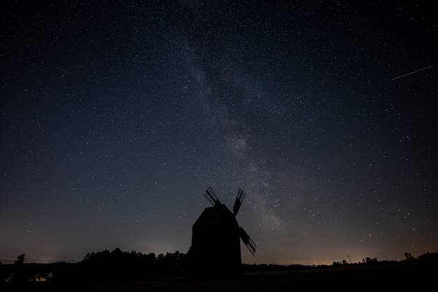Perseid meteor shower in Czech Republic BILOVEC, CZECH REPUBLIC - AUGUST 11: Perseid meteor showers is observed over an old windmill in Bilovec near Ostrava, Czech Republic, on August 11, 2026. Lukas Kabon Anadolu Bilovec Czech Republic. Editorial use only. Please get in touch for any other usage.  Copyright: x2026xAnadoluxLukasxKabonx