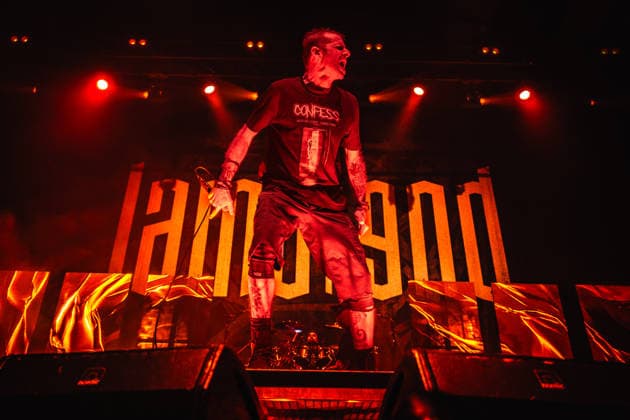 Lamb of God live in Copenhagen, Denmark Copenhagen, Denmark. 11th, August 2026. The American heavy metal band Lamb of God performs a live concert at KB Hallen at Frederiksberg, Copenhagen. Here vocalist Randy Blythe is seen live on stage. Denmark, Copenhagen, K.B. Hallen  Copyright: xGonzalesxPhoto NikolajxBransholmx