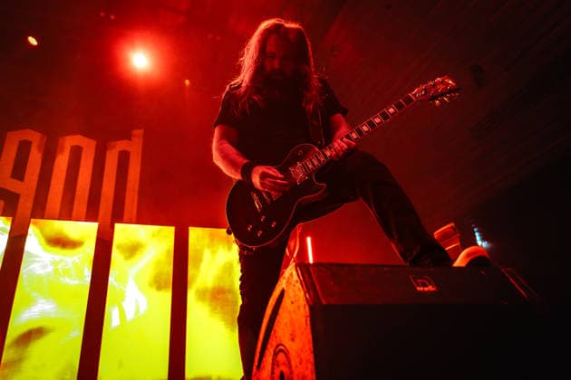 Lamb of God live in Copenhagen, Denmark Copenhagen, Denmark. 11th, August 2026. The American heavy metal band Lamb of God performs a live concert at KB Hallen at Frederiksberg, Copenhagen. Here guitarist Mark Morton is seen live on stage. Denmark, Copenhagen, K.B. Hallen  Copyright: xGonzalesxPhoto NikolajxBransholmx