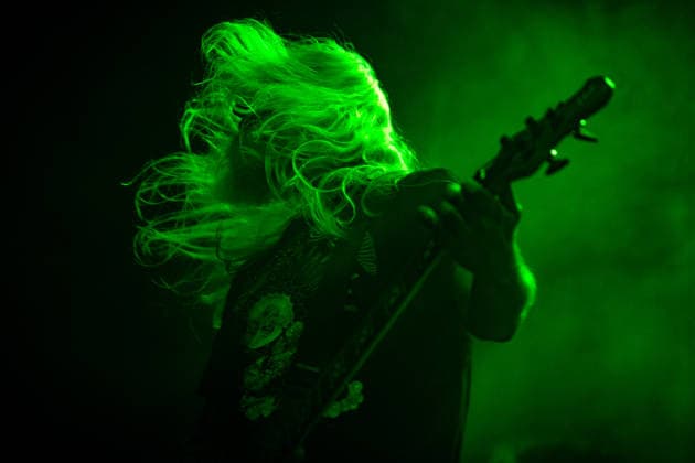 Lamb of God live in Copenhagen, Denmark Copenhagen, Denmark. 11th, August 2026. The American heavy metal band Lamb of God performs a live concert at KB Hallen at Frederiksberg, Copenhagen. Here bass player John Campbell is seen live on stage. Denmark, Copenhagen, K.B. Hallen  Copyright: xGonzalesxPhoto NikolajxBransholmx