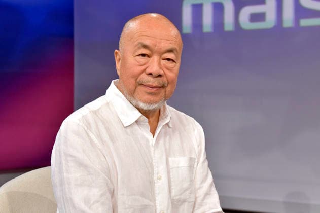 Ai Weiwei on the ARD talk show *maischberger* at the Berlin Adlershof studio, Berlin, August 11, 2026 Foto:xM.xBehrensx xFuturexImagex maischberger1108_6825