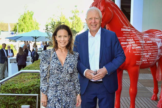 Daniela Boff and Tom Buhrow at the Media Night for the 2026 FEI World Championships Aachen in the Champions Circle at the Aachen Equestrian Stadium, August 11, 2026 Foto:xC.xAdolph xFuturexImagex fei_6811