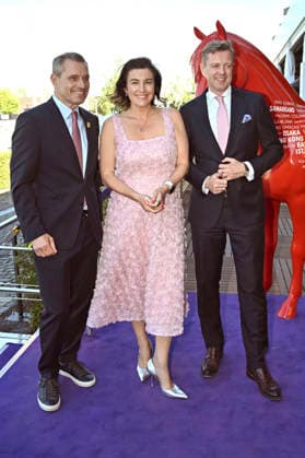 Michael Mronz, Dorothee Bär, and Oliver Bär at the Media Night for the 2026 FEI World Championships Aachen in the Champions Circle at the Aachen Equestrian Stadium, August 11, 2026 Foto:xC.xAdolph xFuturexImagex fei_6828
