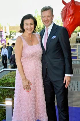 Dorothee Bär with her husband Oliver Bär at the Media Night for the 2026 FEI World Championships Aachen in the Champions Circle at the Aachen Equestrian Stadium, August 11, 2026 Foto:xC.xAdolph xFuturexImagex fei_6830