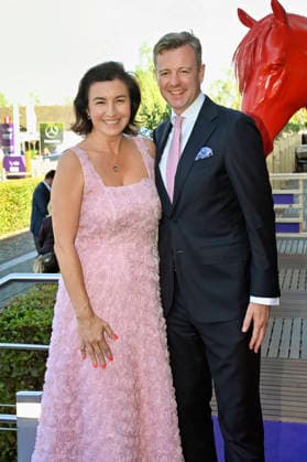 Dorothee Bär with her husband Oliver Bär at the Media Night for the 2026 FEI World Championships Aachen in the Champions Circle at the Aachen Equestrian Stadium, August 11, 2026 Foto:xC.xAdolph xFuturexImagex fei_6831