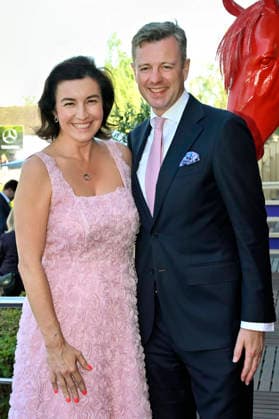 Dorothee Bär with her husband Oliver Bär at the Media Night for the 2026 FEI World Championships Aachen in the Champions Circle at the Aachen Equestrian Stadium, August 11, 2026 Foto:xC.xAdolph xFuturexImagex fei_6833