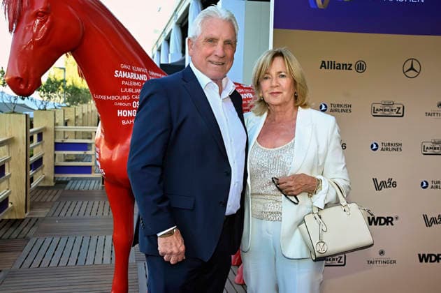 Klaus Fischer and Margit Fischer at the Media Night for the 2026 FEI World Championships Aachen in the Champions Circle at the Aachen Equestrian Stadium, August 11, 2026 Foto:xC.xAdolph xFuturexImagex fei_6844
