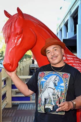 Lou Bega at the Media Night for the 2026 FEI World Championships Aachen in the Champions Circle at the Aachen Equestrian Stadium, August 11, 2026 Foto:xC.xAdolph xFuturexImagex fei_6858