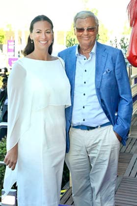 Caroline Bosbach with her father, Wolfgang Bosbach, at the Media Night for the 2026 FEI World Championships Aachen in the Champions Circle at the Aachen Equestrian Stadium, August 11, 2026 Foto:xC.xAdolph xFuturexImagex fei_6869