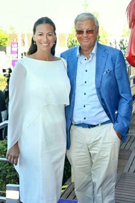 Caroline Bosbach with her father, Wolfgang Bosbach, at the Media Night for the 2026 FEI World Championships Aachen in the Champions Circle at the Aachen Equestrian Stadium, August 11, 2026 Foto:xC.xAdolph xFuturexImagex fei_6870
