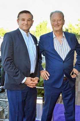 Tom Gerhardt with a guest at the Media Night for the 2026 FEI World Championships Aachen at the Champions Circle at the Aachen Equestrian Stadium, August 11, 2026 Foto:xC.xAdolph xFuturexImagex fei_6872